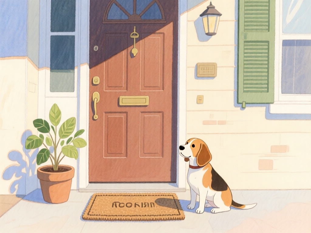 Waiting by the door