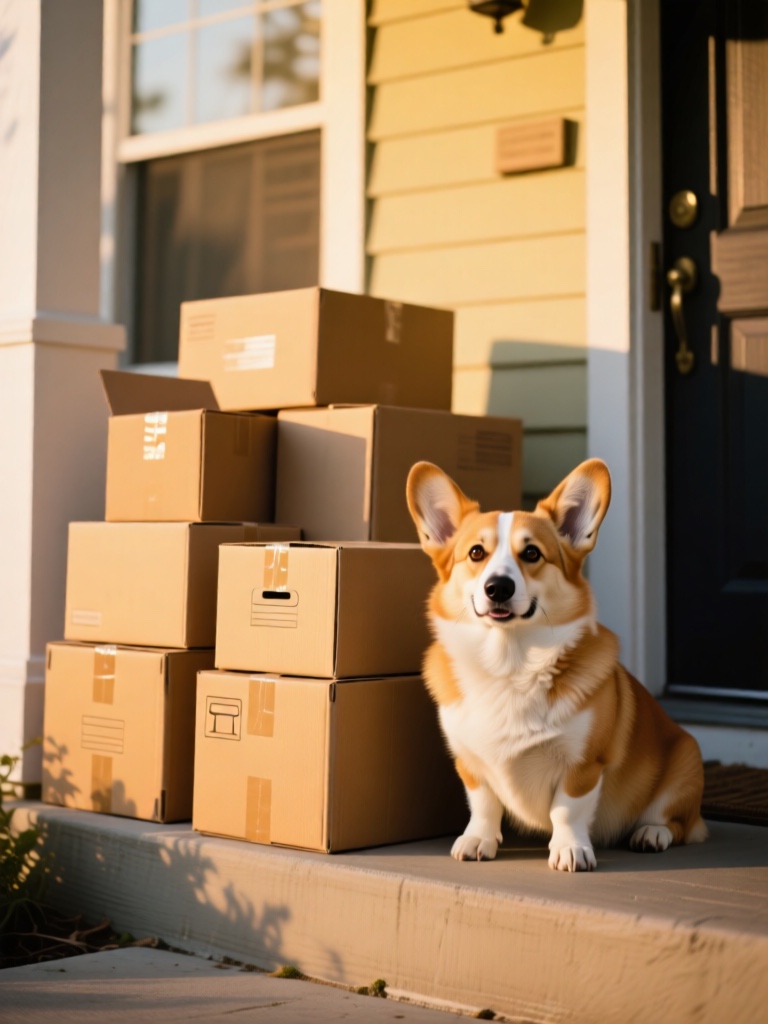 Porch full of boxes